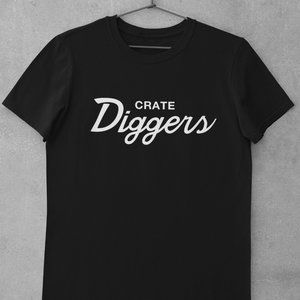 Crate Diggers Shirt, DJ, Analog, Lofi, Old School Hip, 90's, Producer